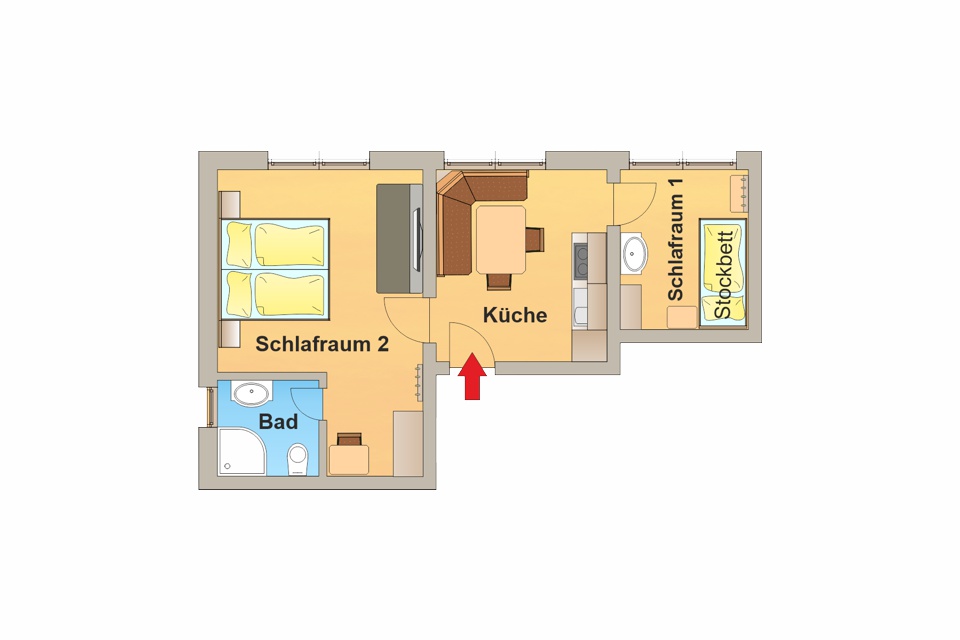 Grundriss Apartment 02