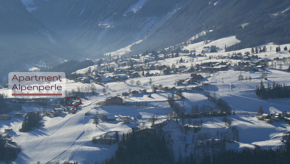 Lage direkt an den Skipisten von Rohrmoos